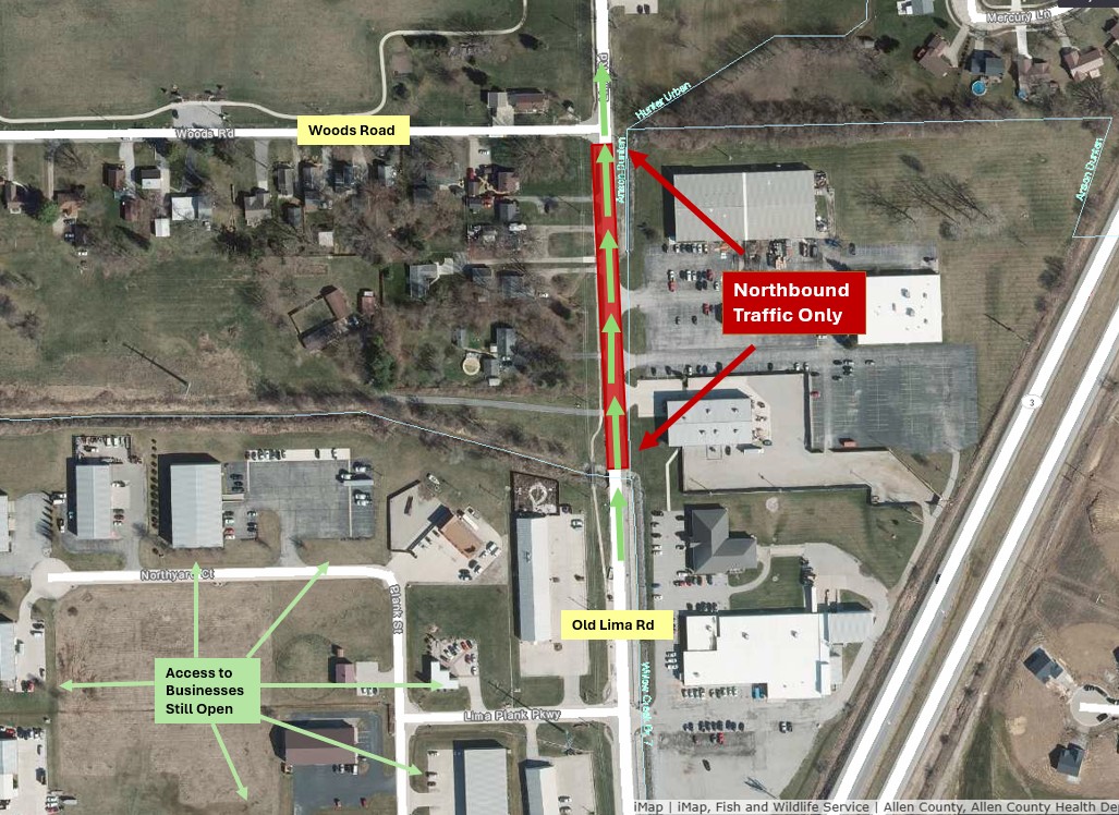 Lima Road Closure